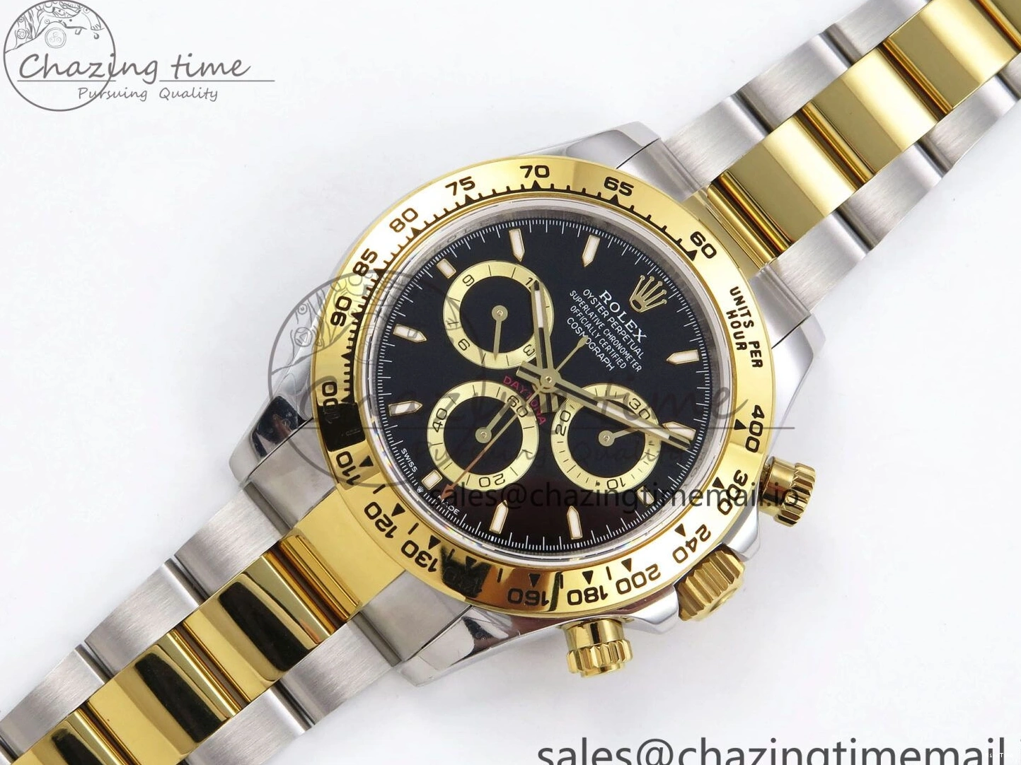 MiroTime 0126 Daytona 126503 QF 1:1 Best Edition Black Dial on SS YG Braclet SH4131 V TechFriendly 1273